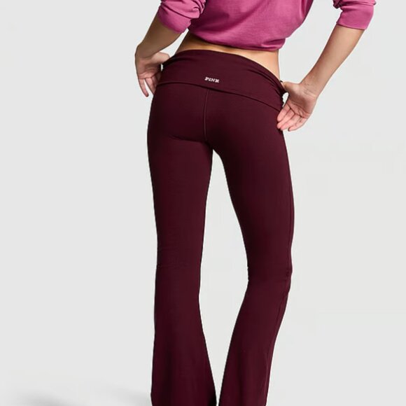 PINK - All Day Cotton Fold over Leggings - Picture 3 of 4
